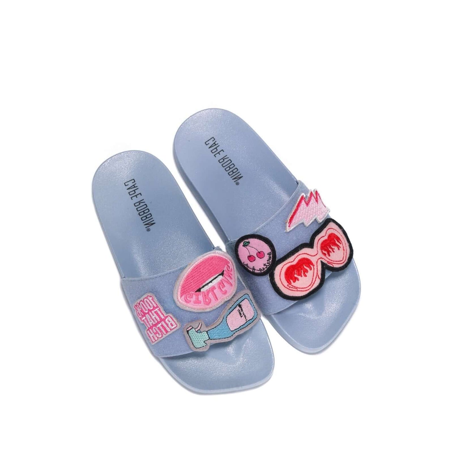 Slides with Removable Patches - Periwinkle