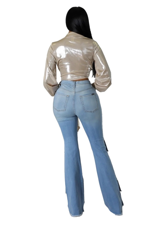 Foil Cargo Pocket Jean