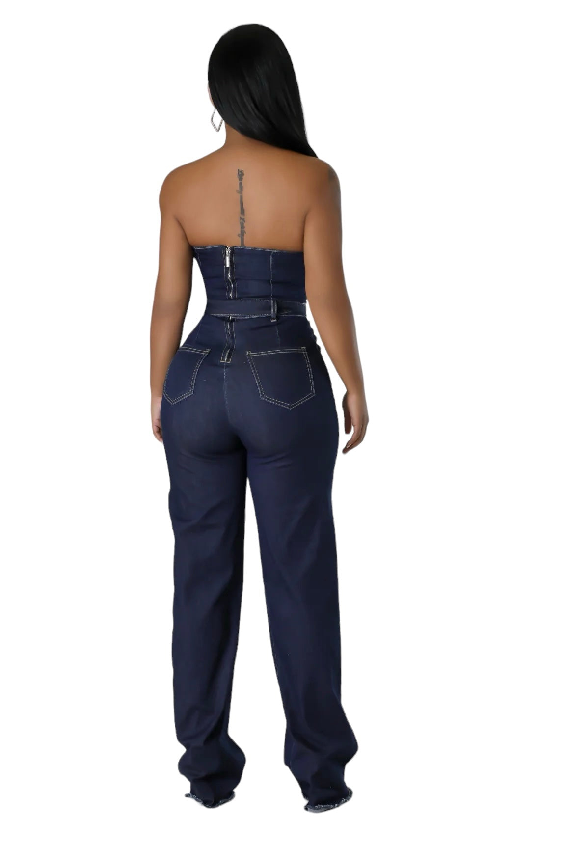 Denim Sweetheart Jumper w/ Belt