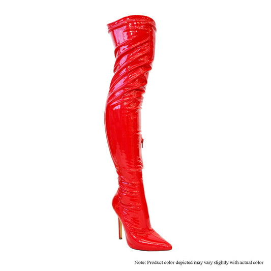 Gisele - Red Patent Leather {Order 1/2 Size Larger}