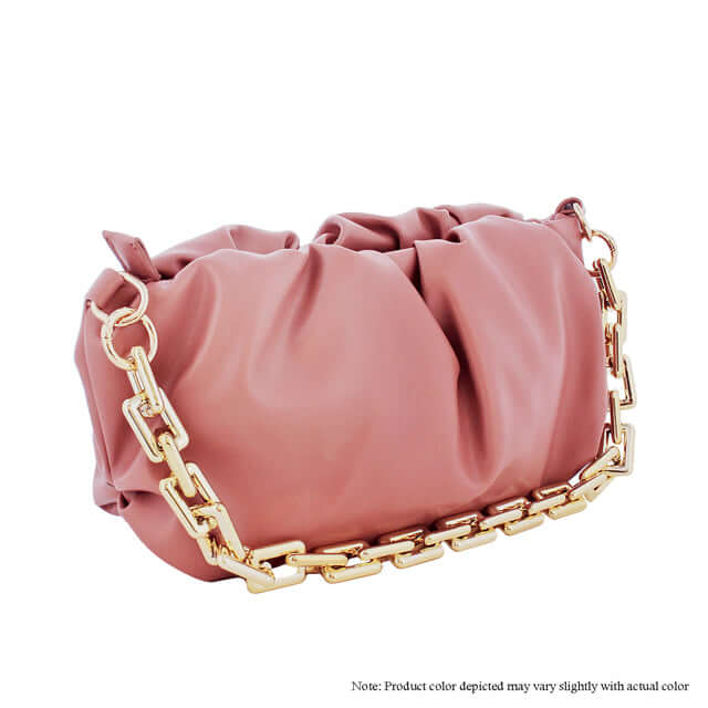 Scrunchy Chain Bag - Rose