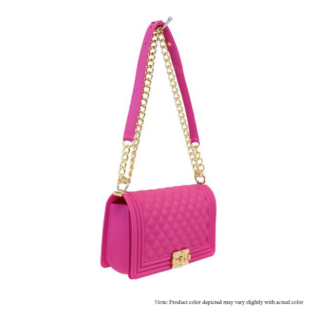 Jelly {Silicone} Shoulder Bag - Fuchsia