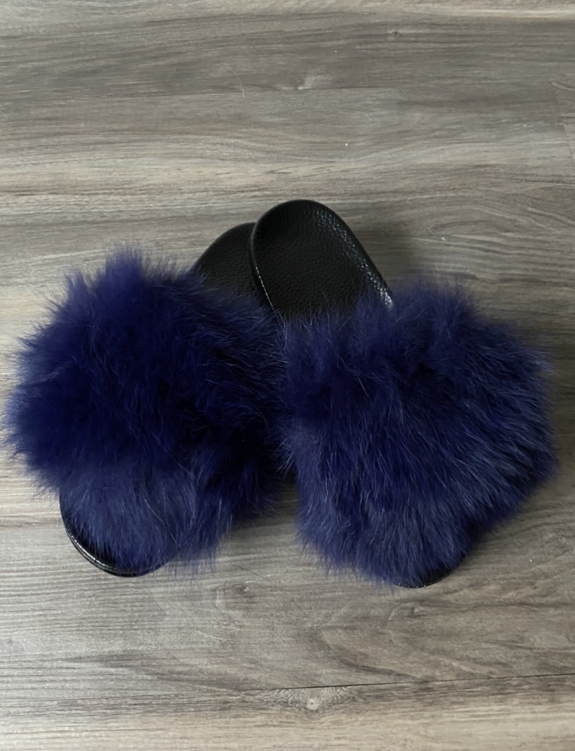 Slides -Navy {Order Size Up}