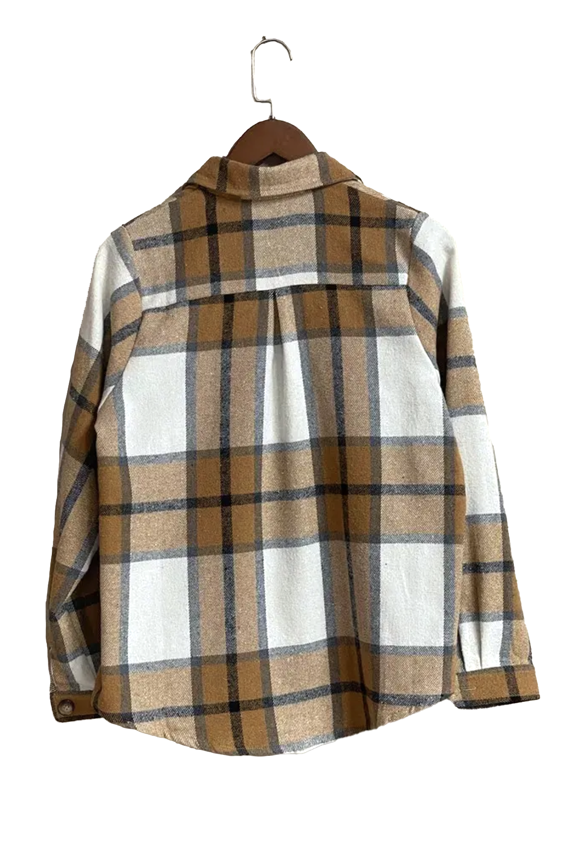 Plaid Flannel Button Up Shacket {Short Length}