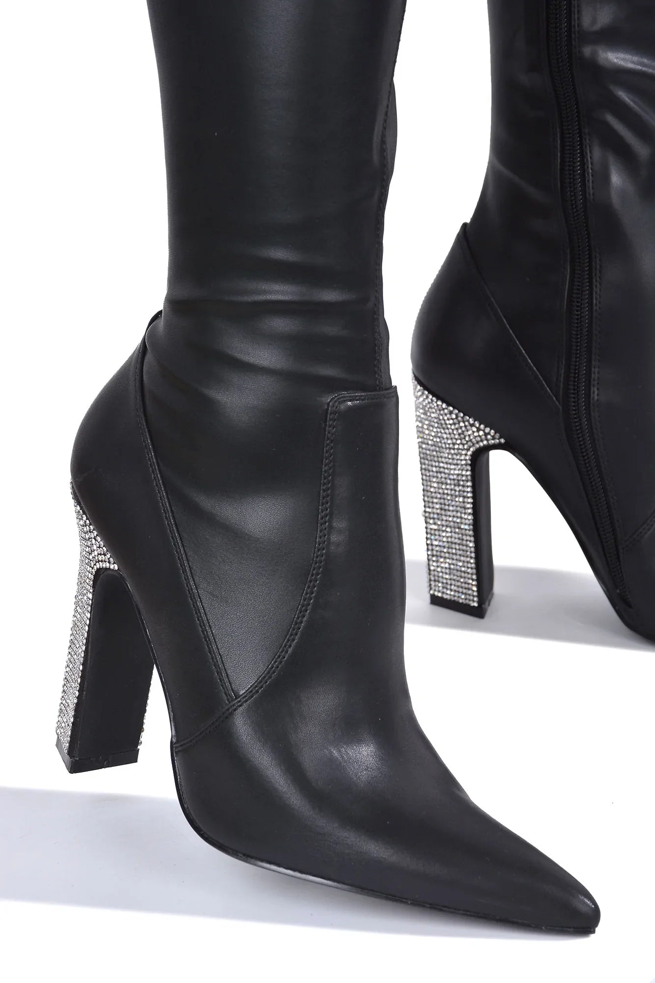 Belina w/ Bling Heels - Black