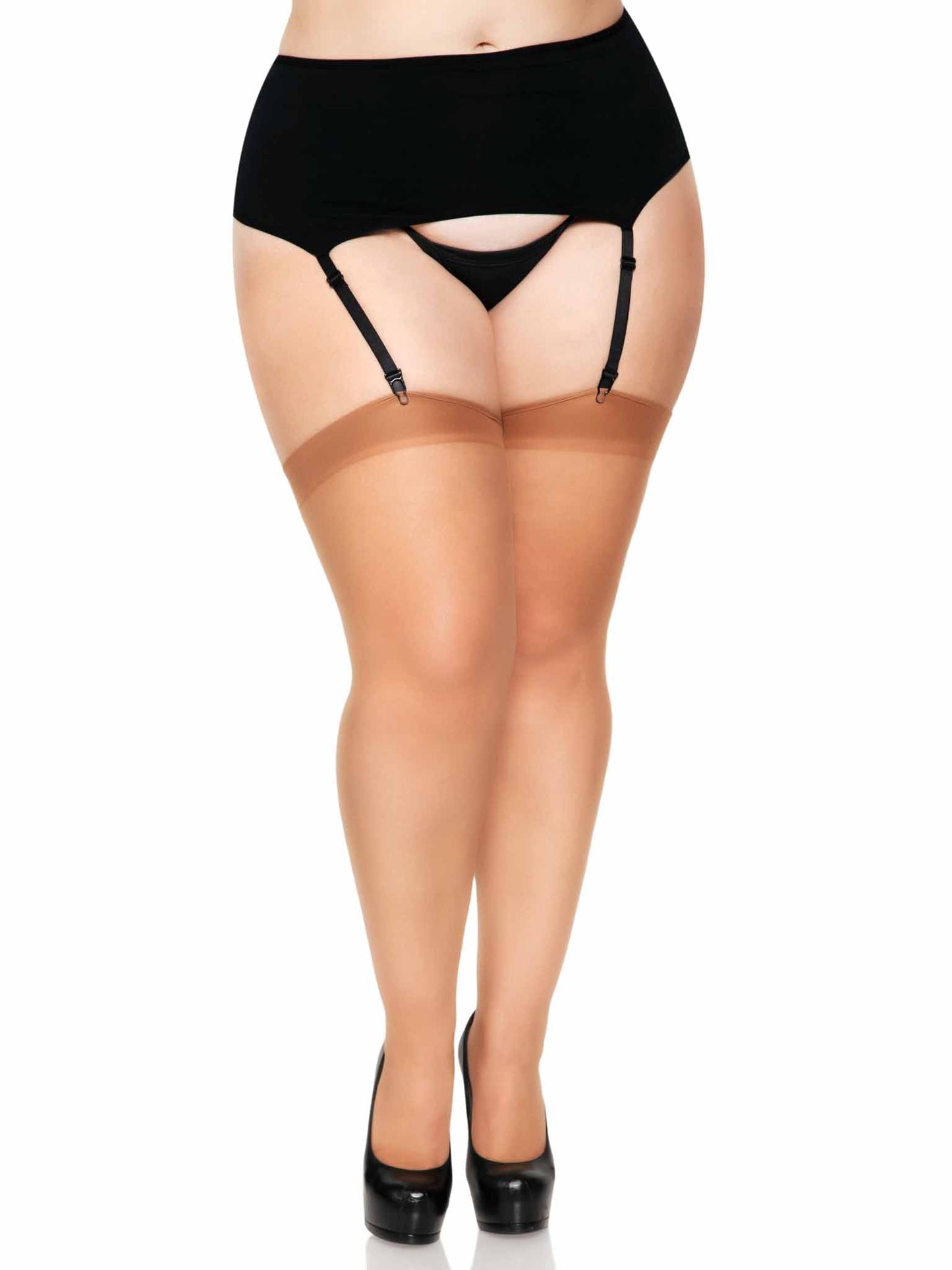 Plus Lynn Sheer Backseam Stockings