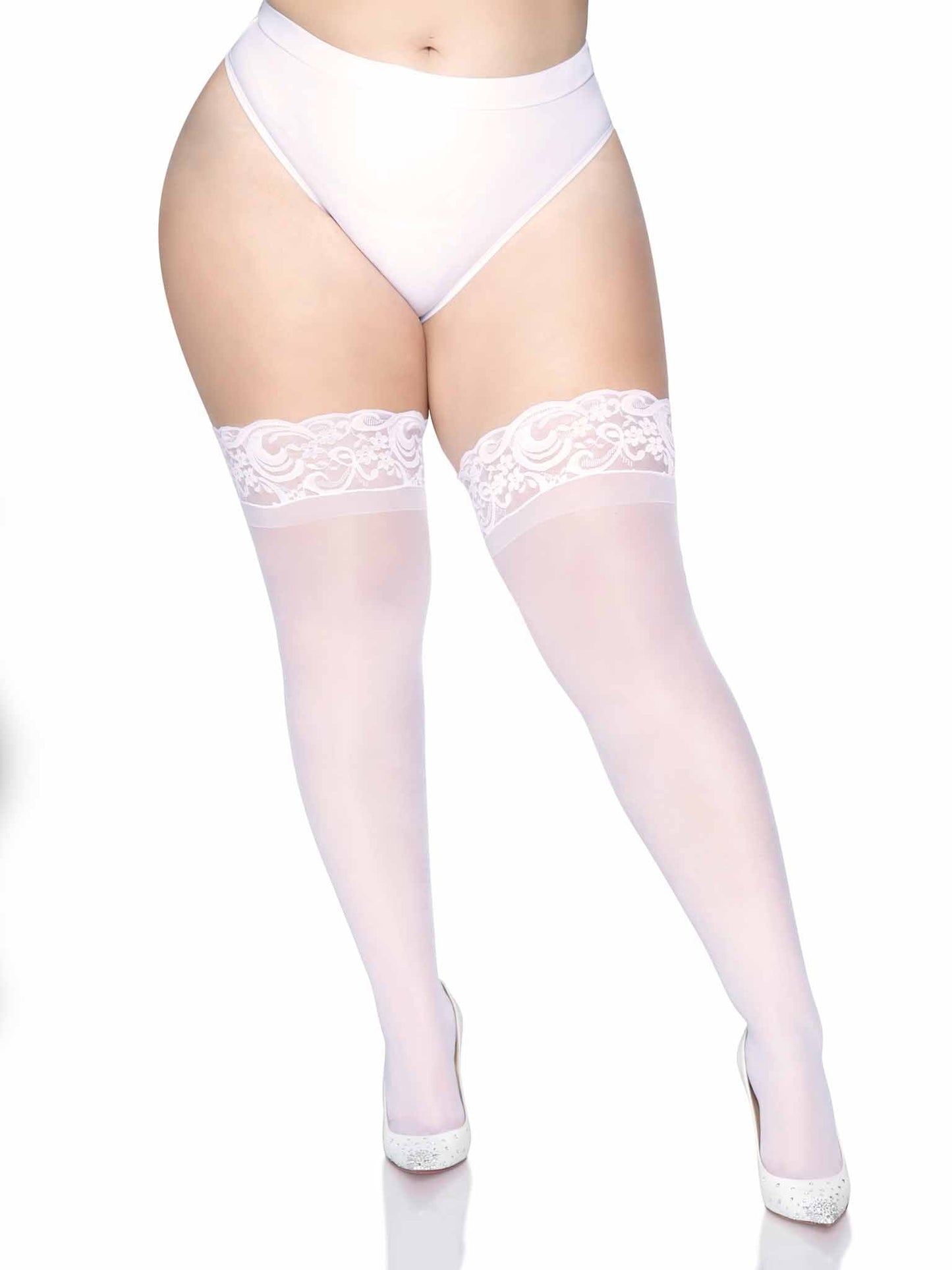 Plus Nora Thigh High Stockings