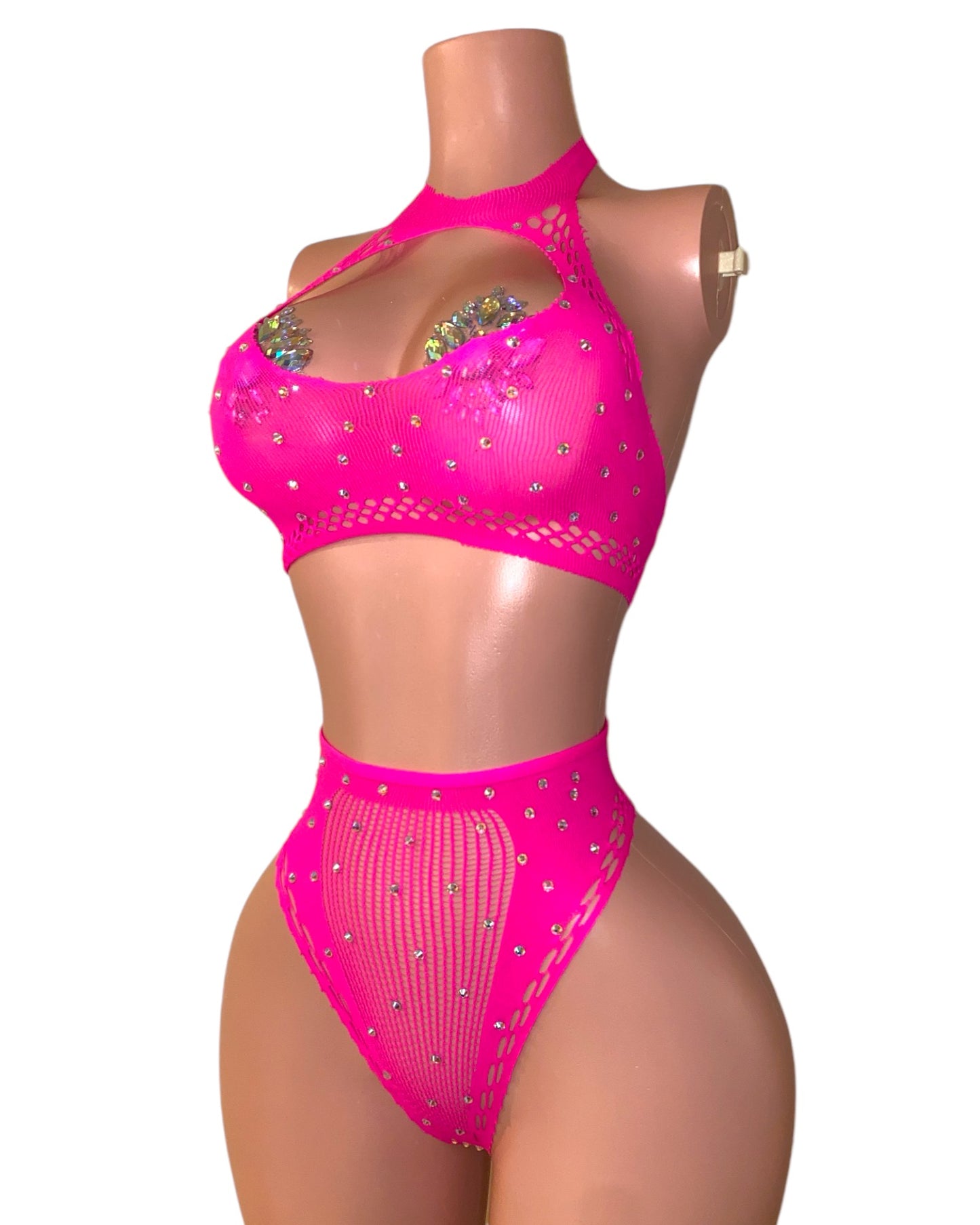 Valencia Rhinestone Set - Pink