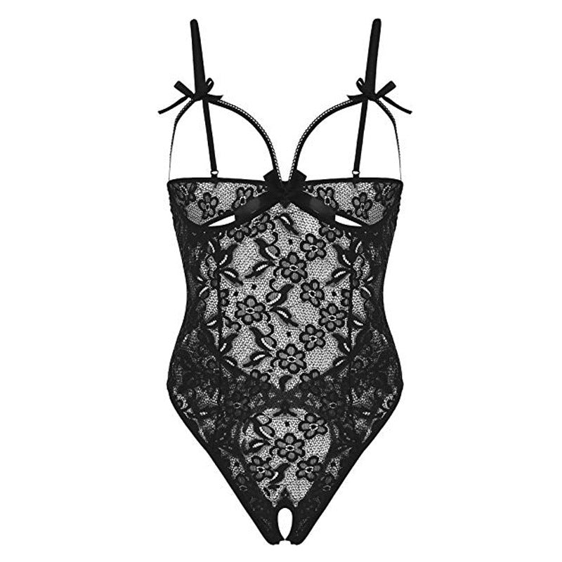 Sexy Lingerie Sexy Sleepwear Open-End Jumpsuit