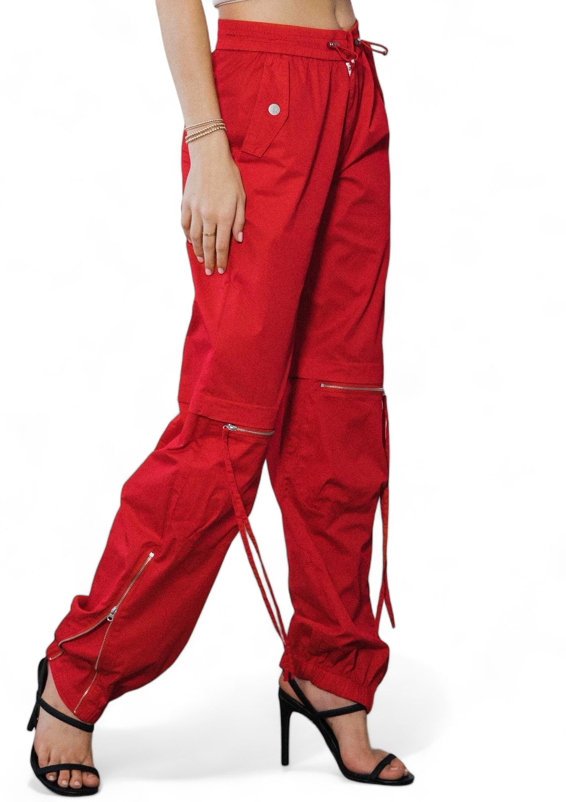 Elastic Waist Band Baggy Cargo Pants