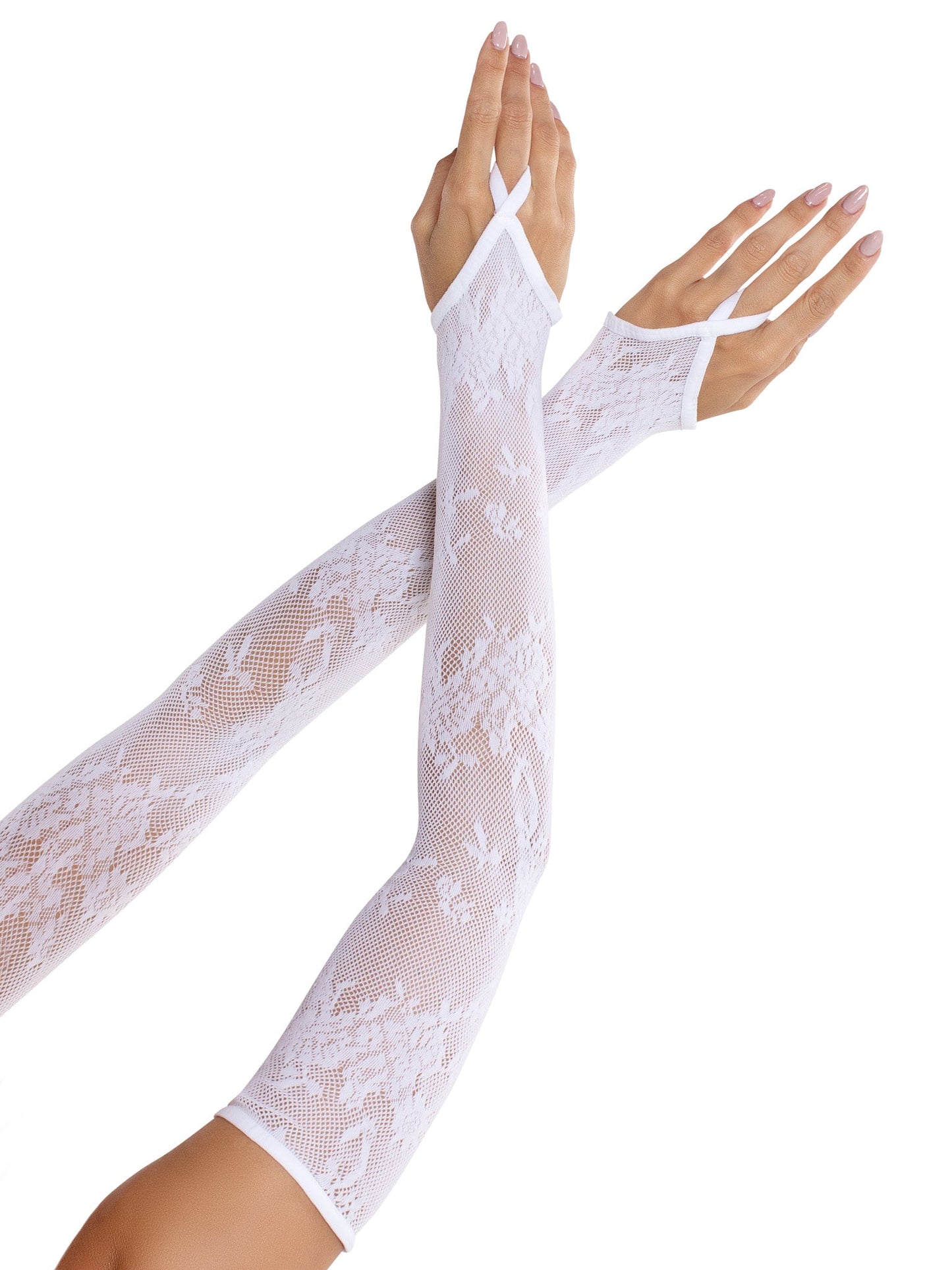 Floral Net Arm Warmers