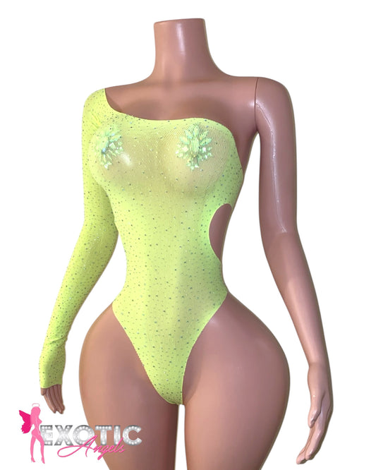 Ava Bodysuit - Neon Yellow