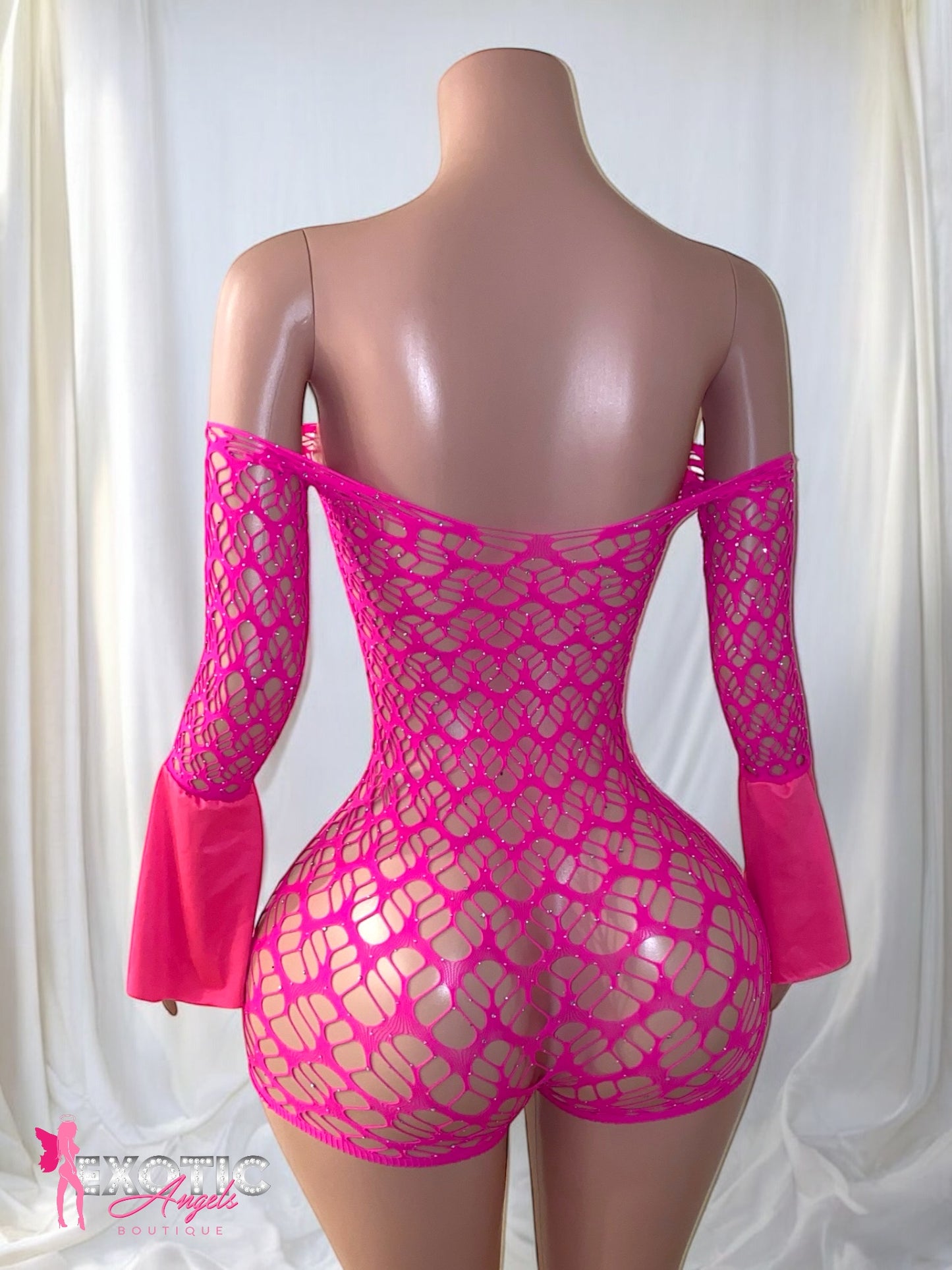 Melinda Romper - Neon Pink