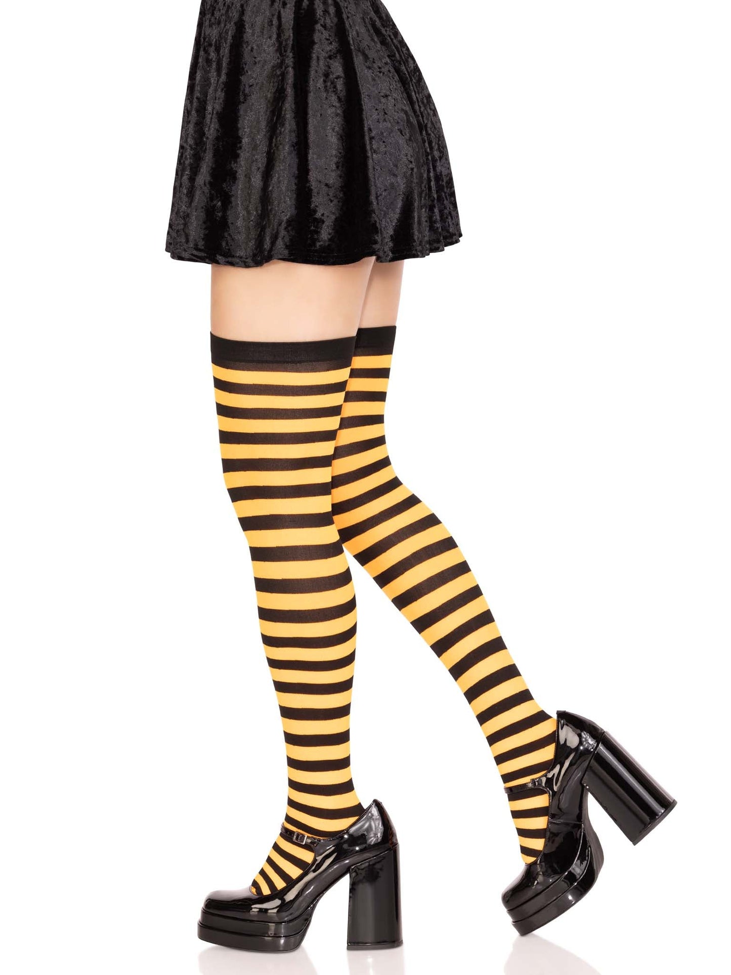 Cari Striped Stockings