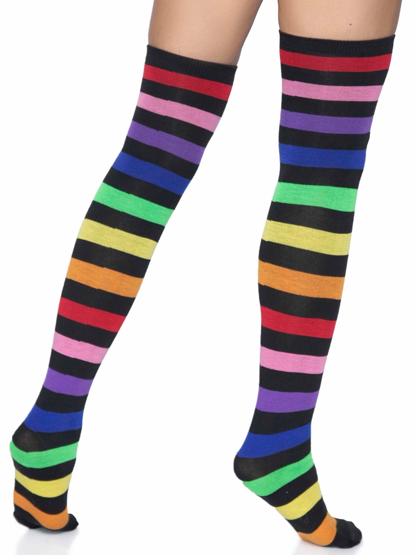 Aurora Rainbow Thigh High Socks