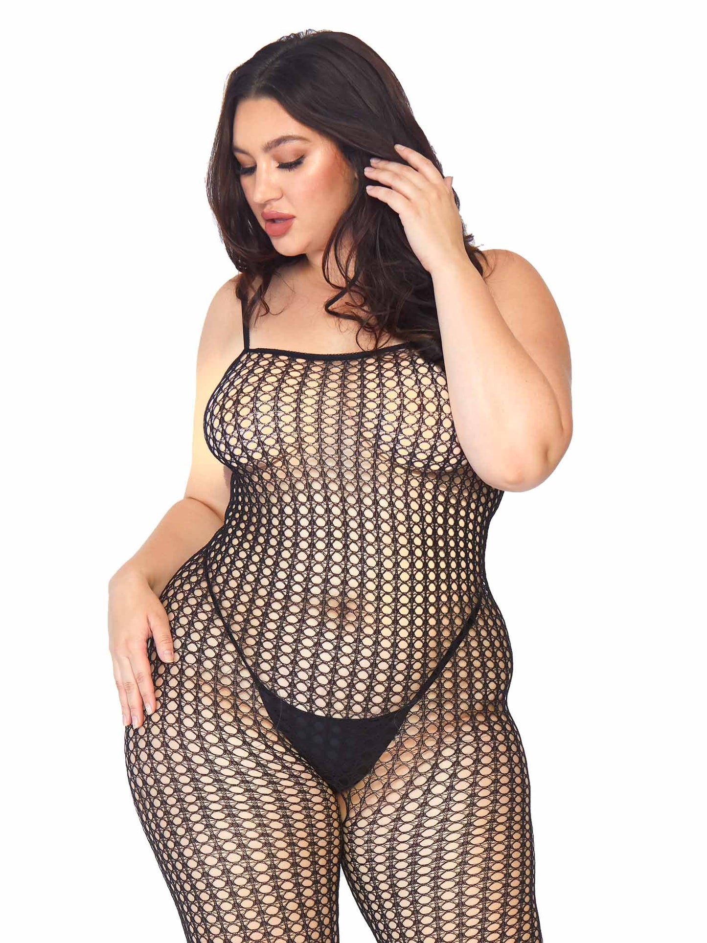 Plus Love Game Net Bodystocking