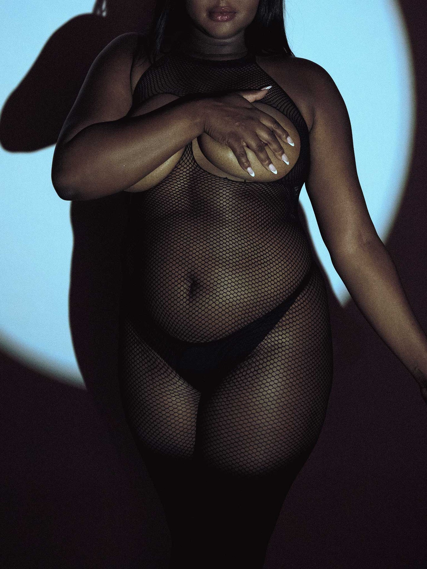 Feel Me Plus Cupless Bodystocking