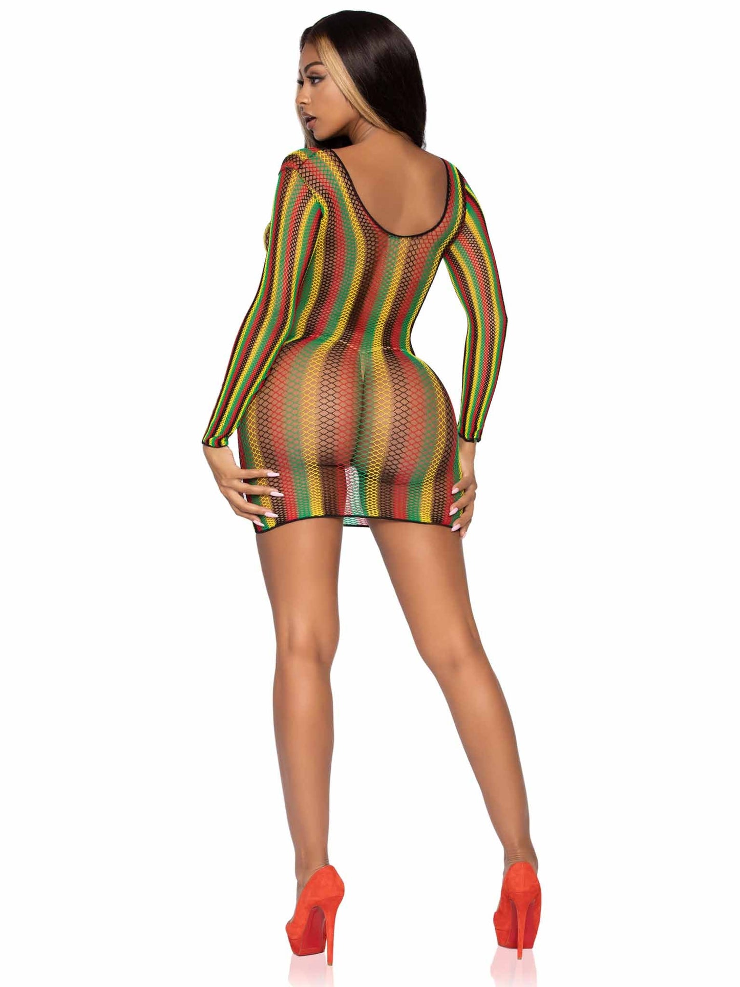 Rasta Net Mini Dress