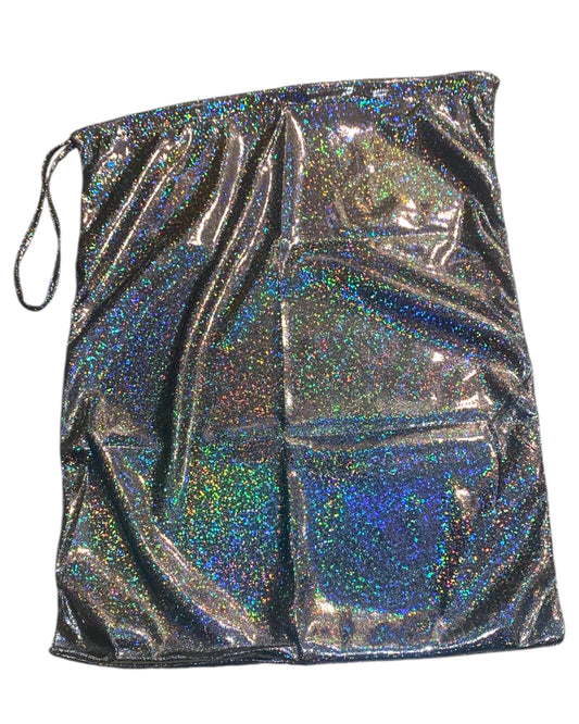 Shimmer Money Bag - Metallic Gray Shimmer