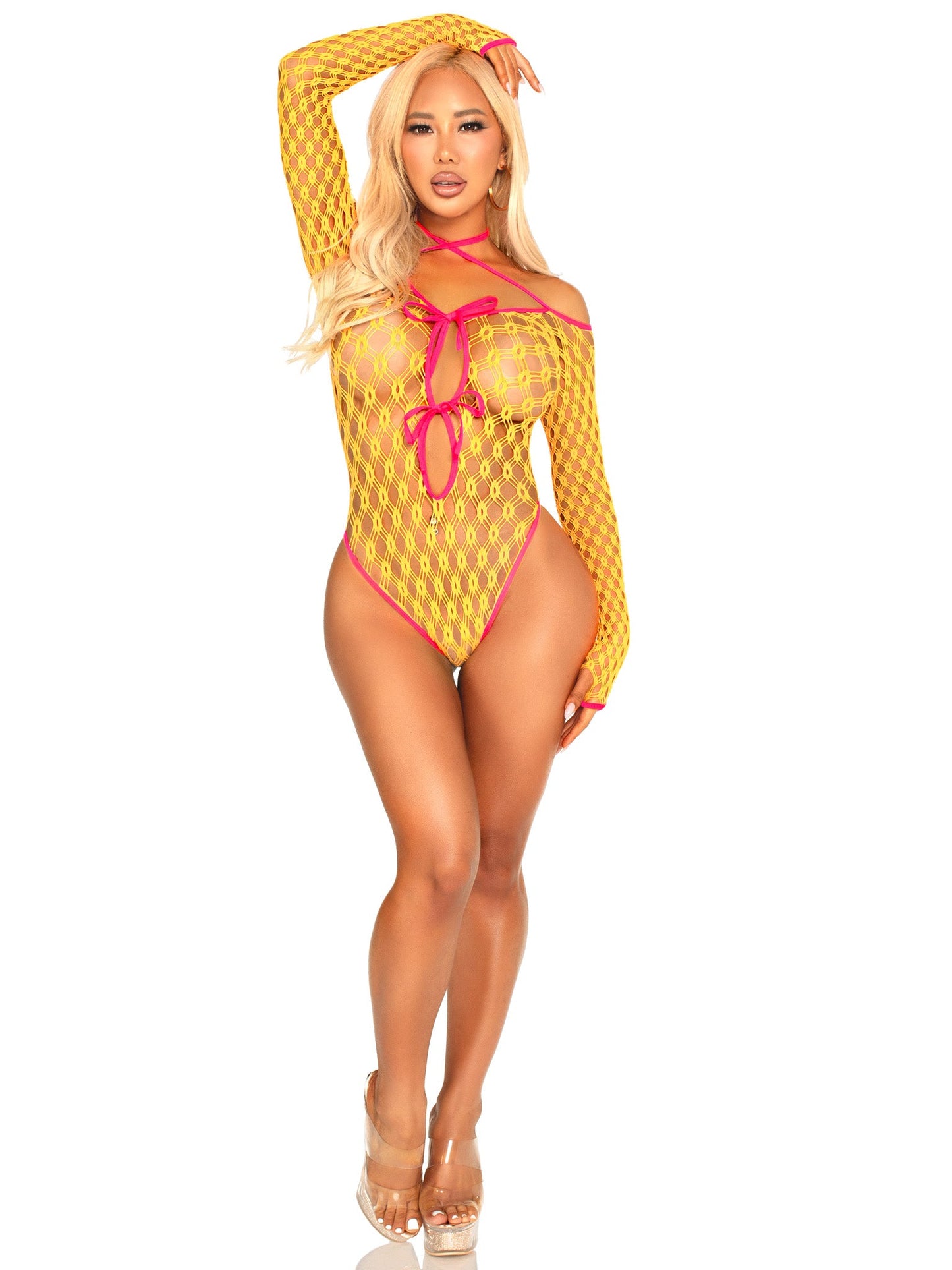 Electric Love Net Bodysuit