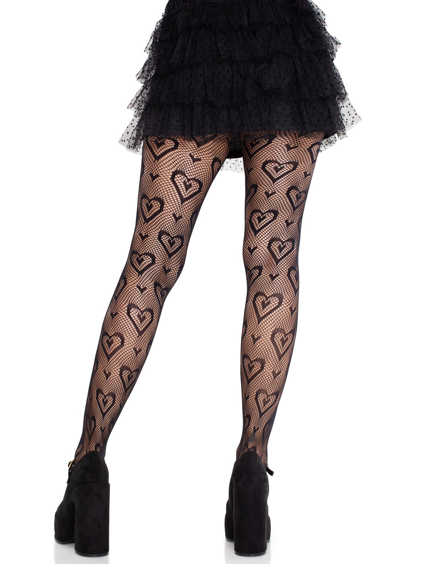 Cherie Heart Net Tights