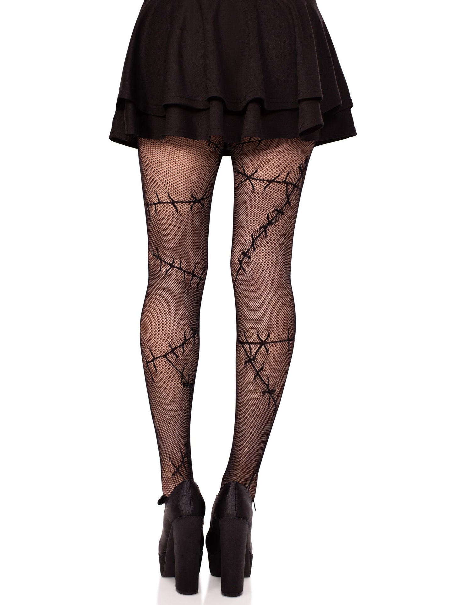 Stitched Up Net Tights