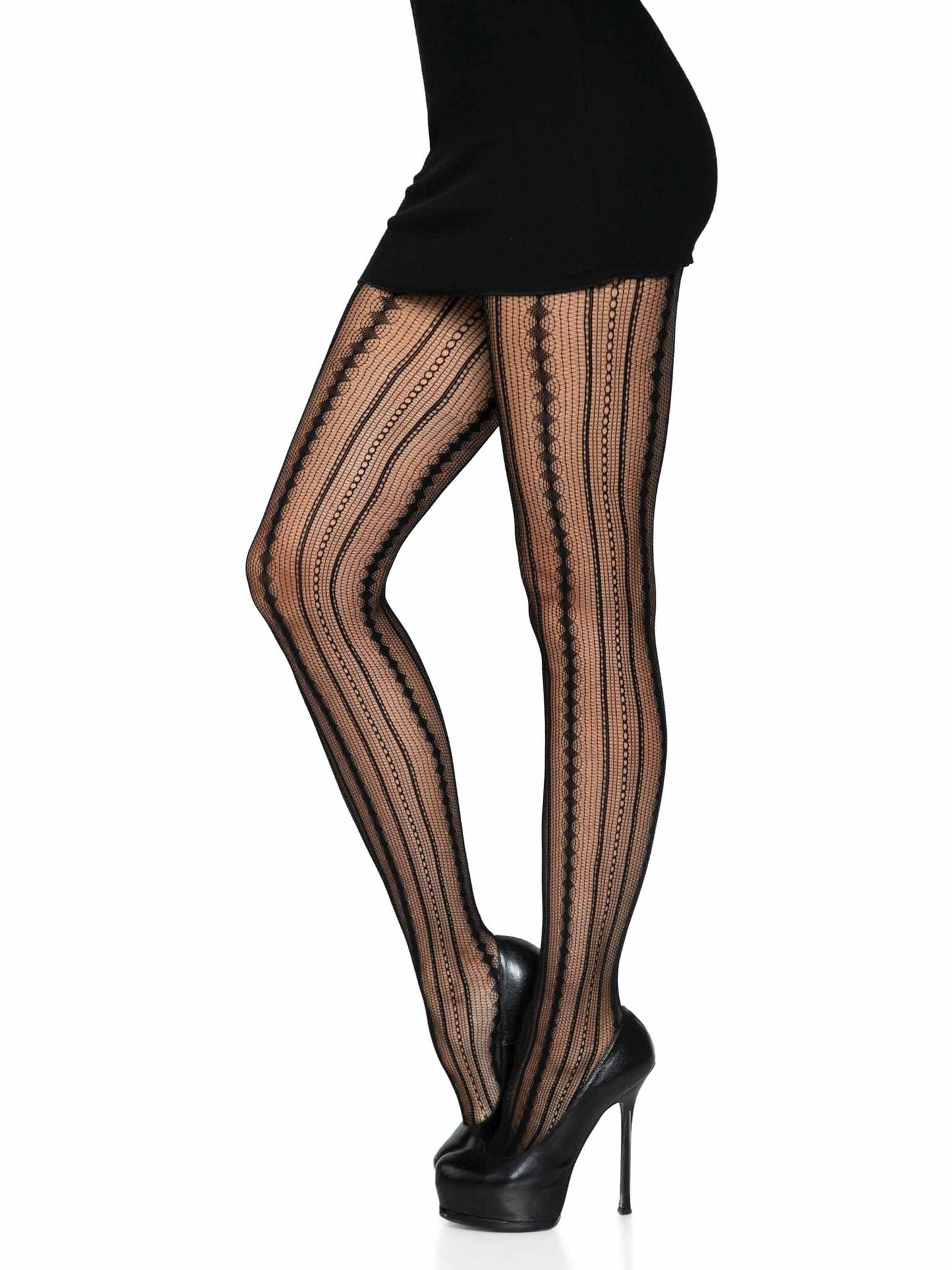Eve Vintage Pinstripe Net Tights