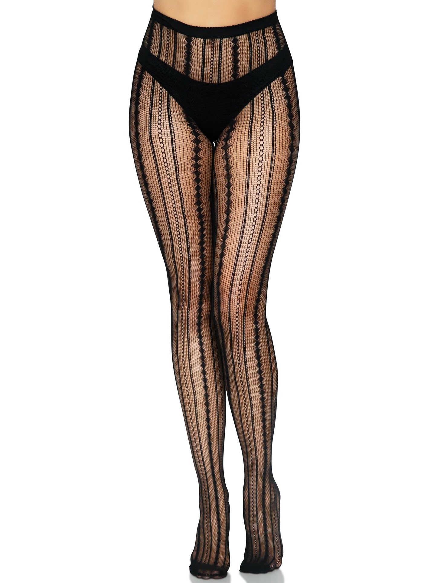 Eve Vintage Pinstripe Net Tights