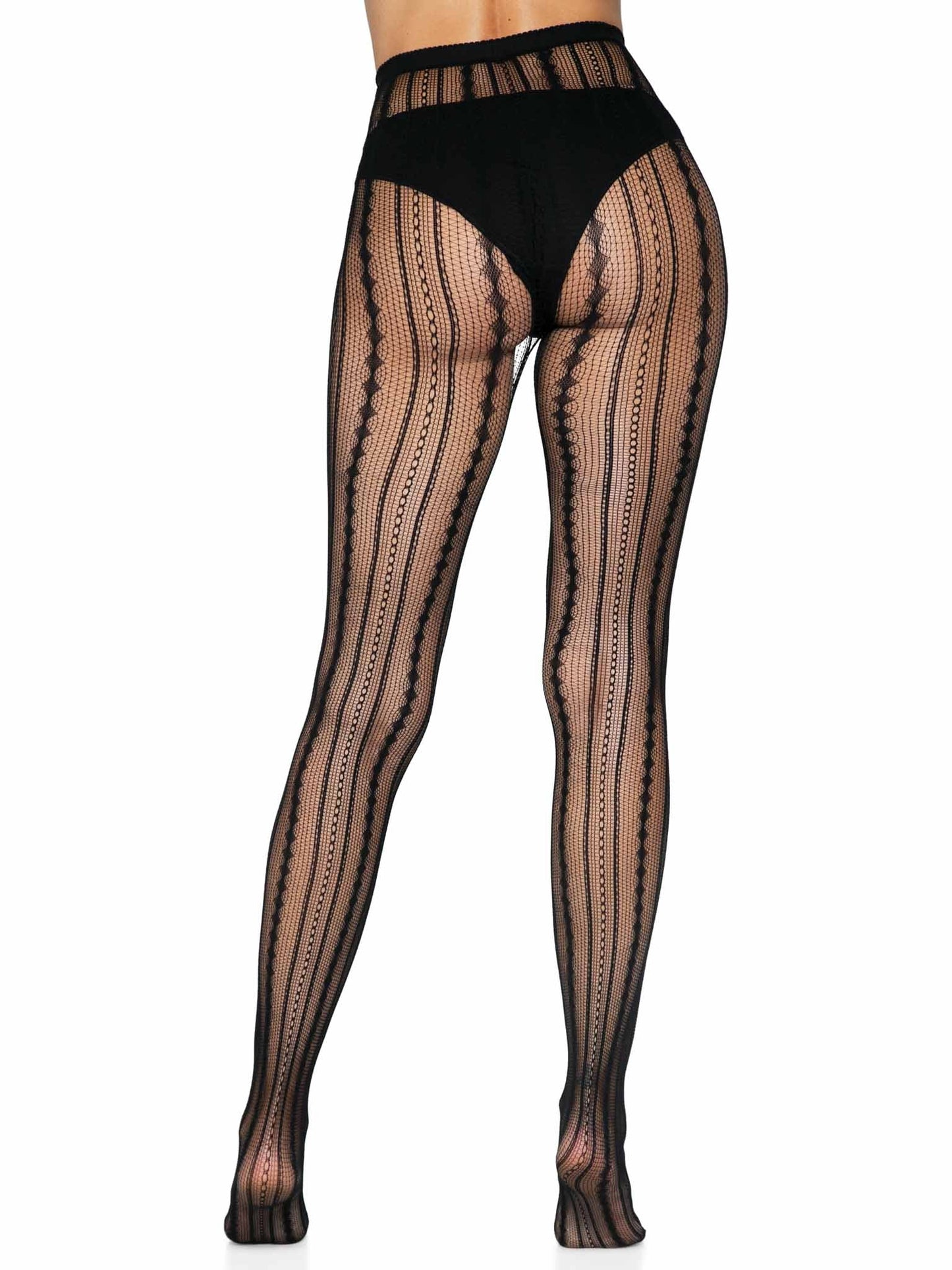 Eve Vintage Pinstripe Net Tights
