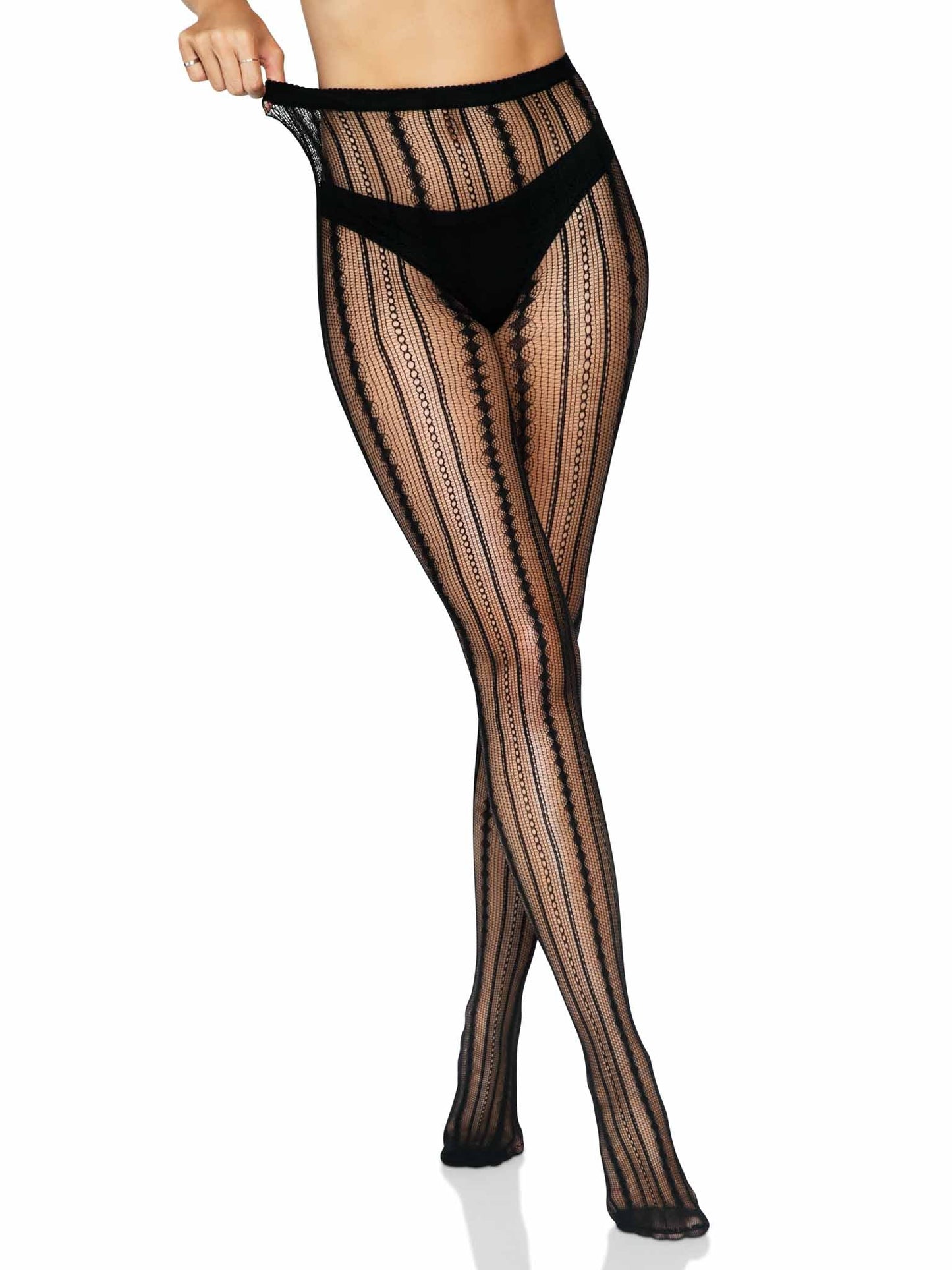 Eve Vintage Pinstripe Net Tights