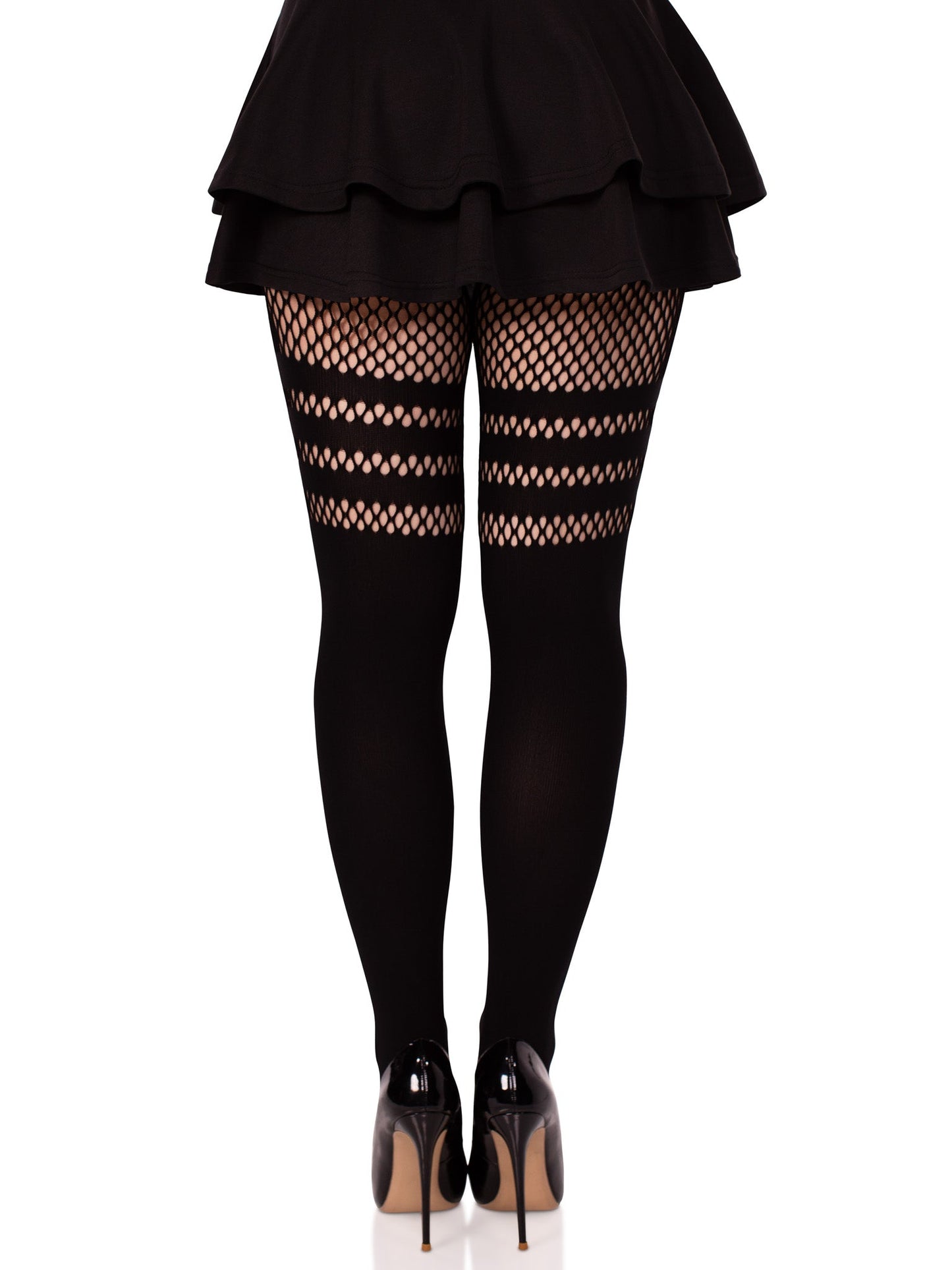 Ada Tights with Fishnet Accent