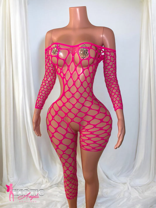 Monique Jumpsuit - Neon Pink