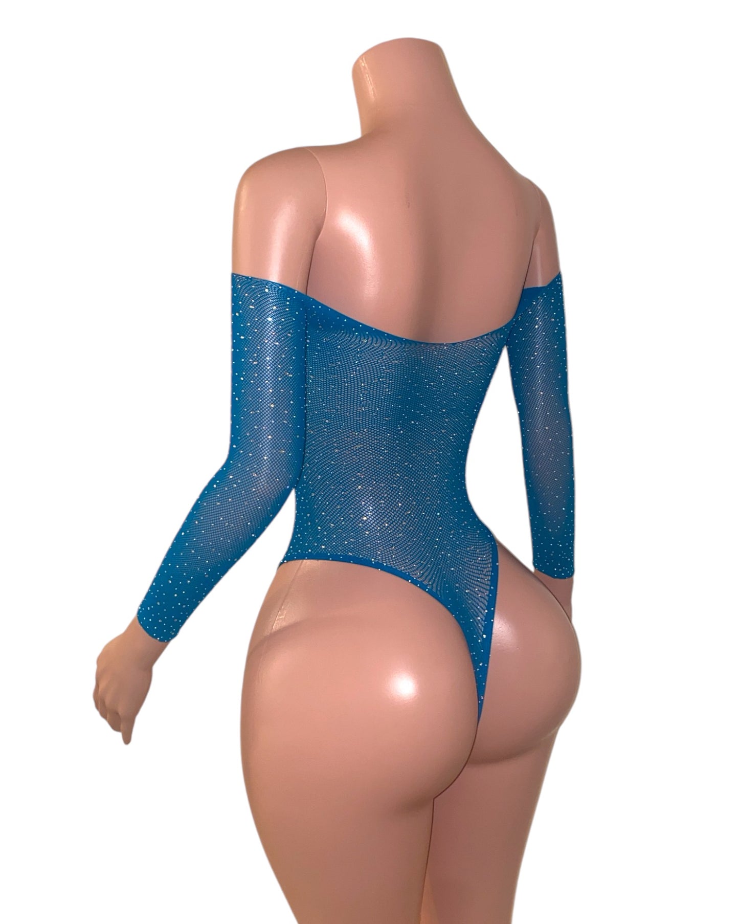 Vanessa Bling Bodysuit - Sky Blue