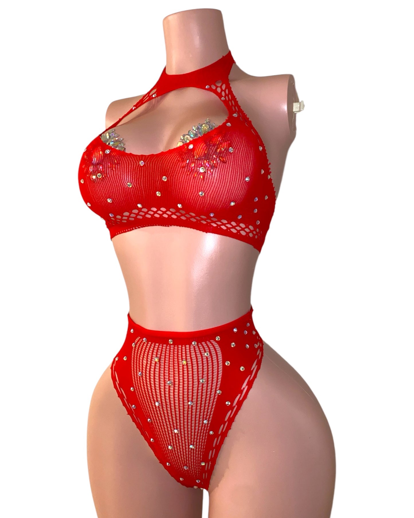 Valencia Rhinestone Set - Red