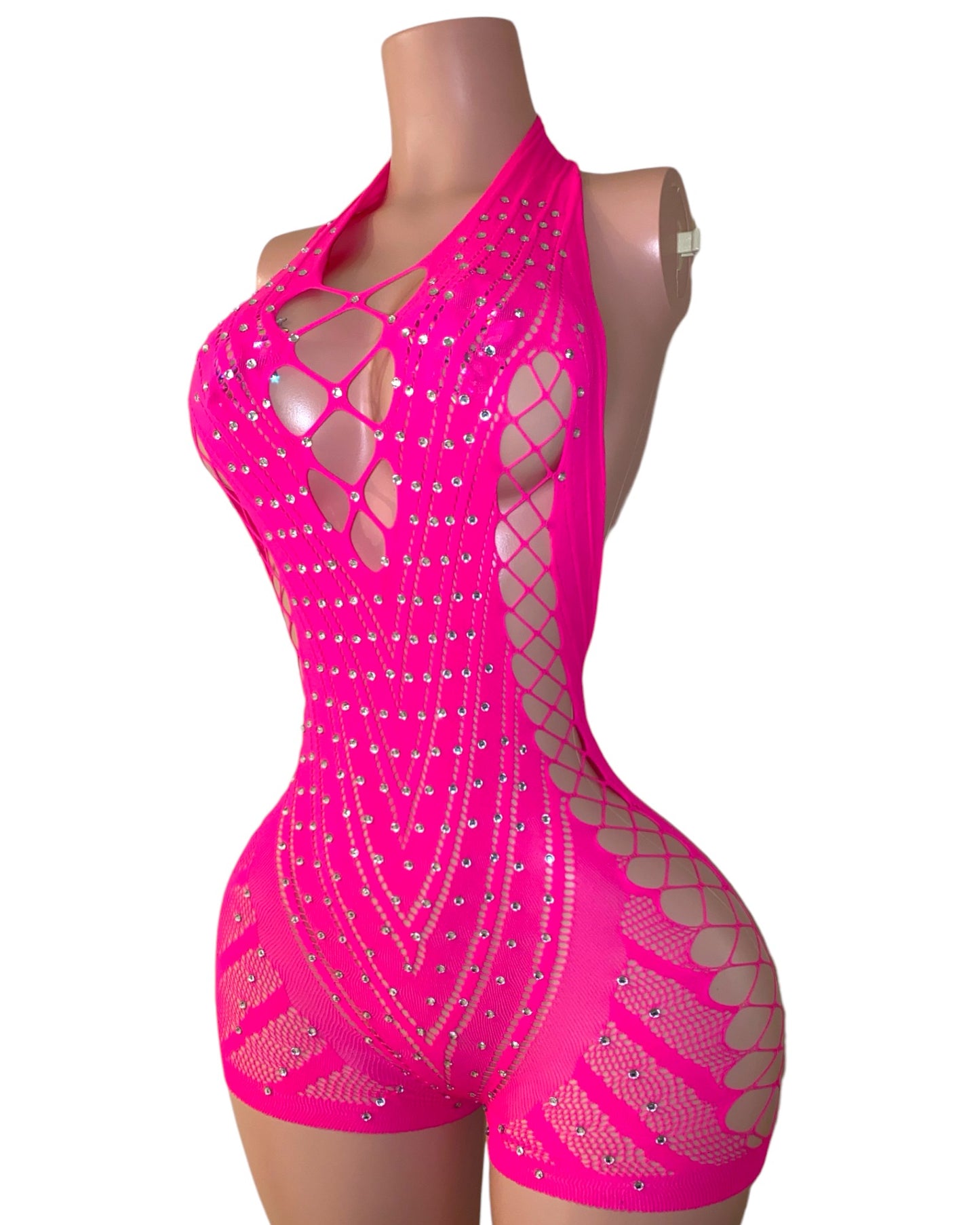 Gia Pink Bling Romper