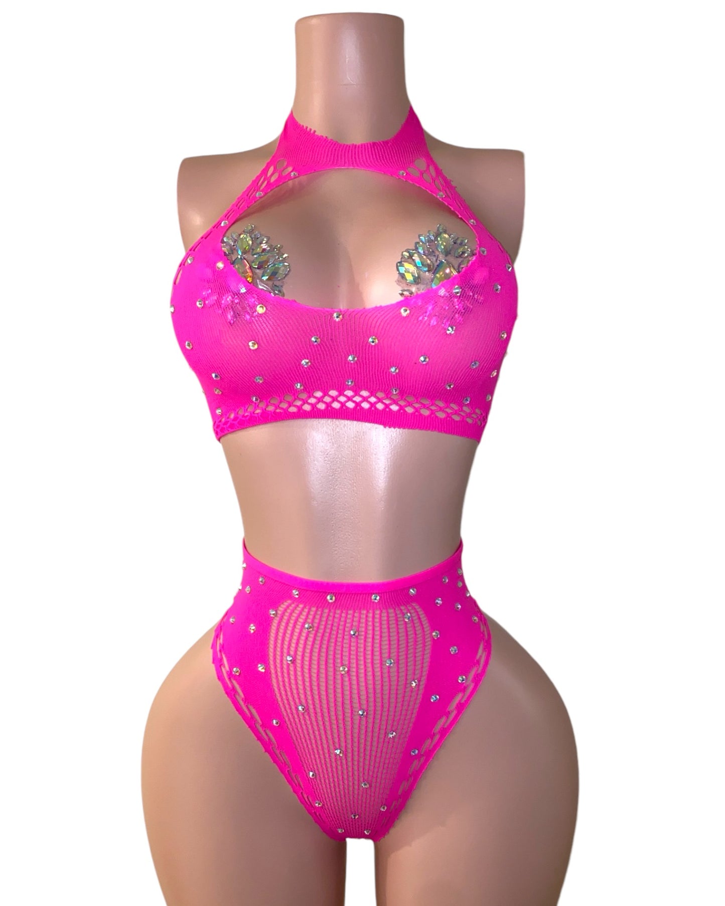 Valencia Rhinestone Set - Pink