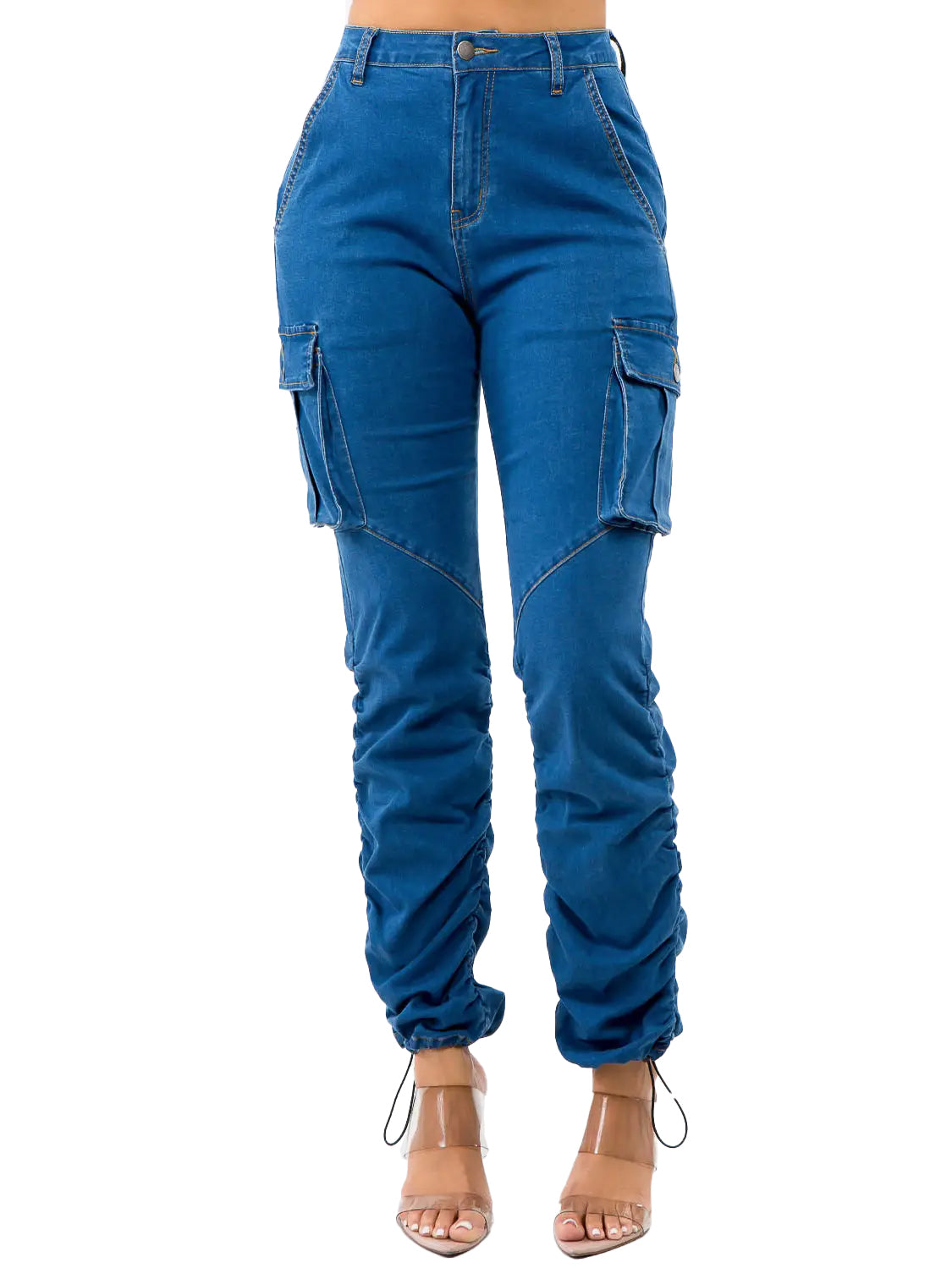 High Waist Cargo Joggers