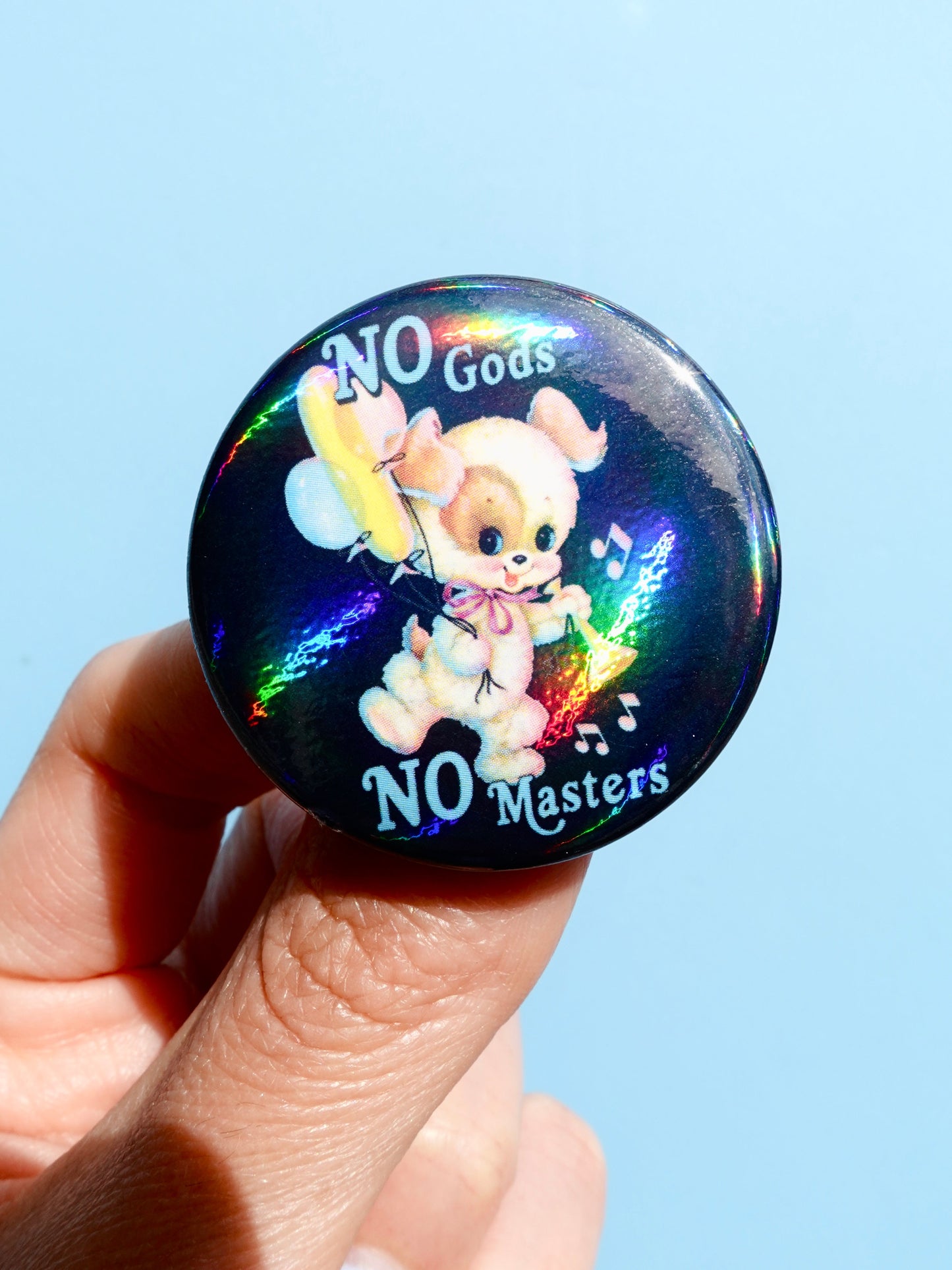 Anarchist Pin Pack –  Limited Drop- Holographic Pastel Buttons Pin pack (Set of 6)