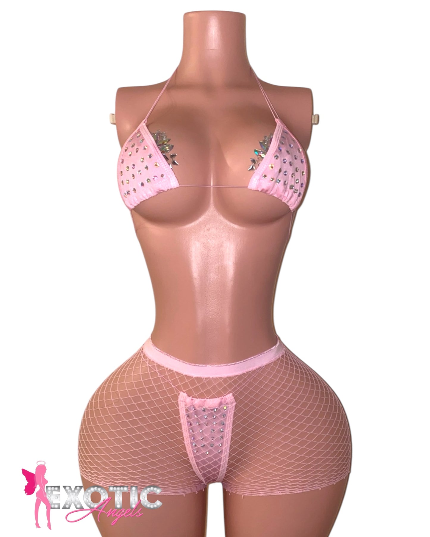 Jalissa 3 Piece Bikini Set - Baby Pink