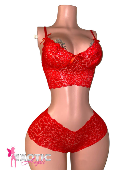 Lacey Cami Set - Red