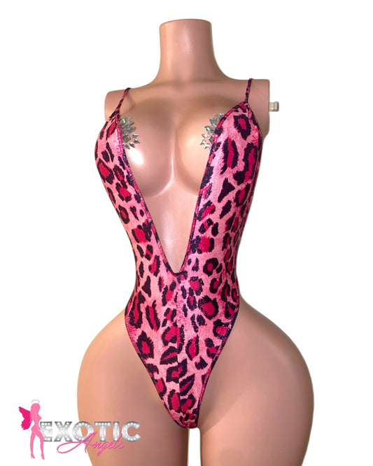 Pink Leopard Onesie