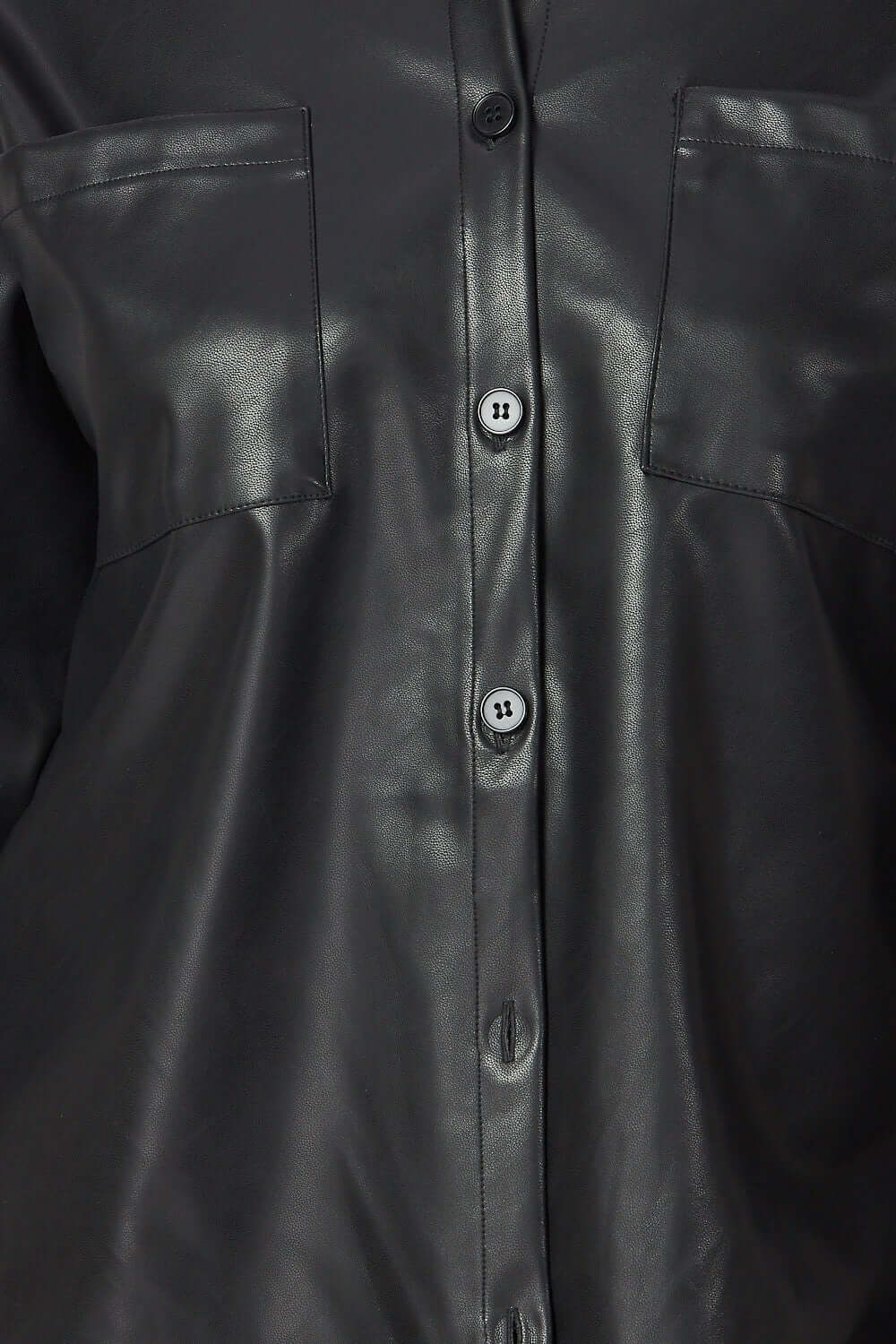 Emery Vegan Leather Button Down Shirt & Pants Two Piece Set