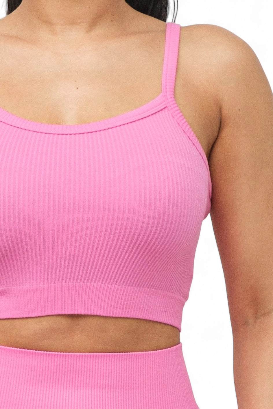 Seamless Basic Tank Top and Biker Shorts Set