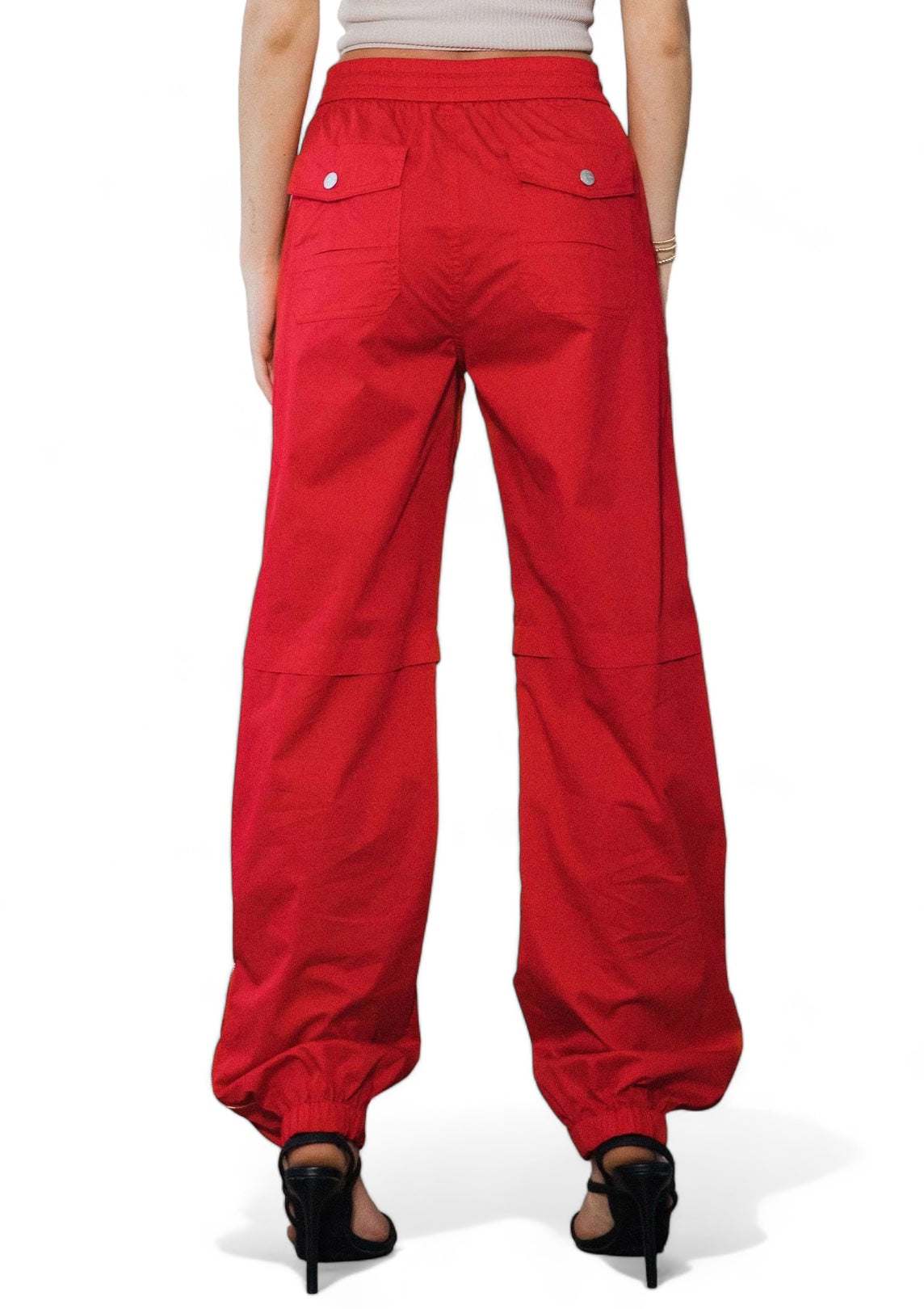 Elastic Waist Band Baggy Cargo Pants