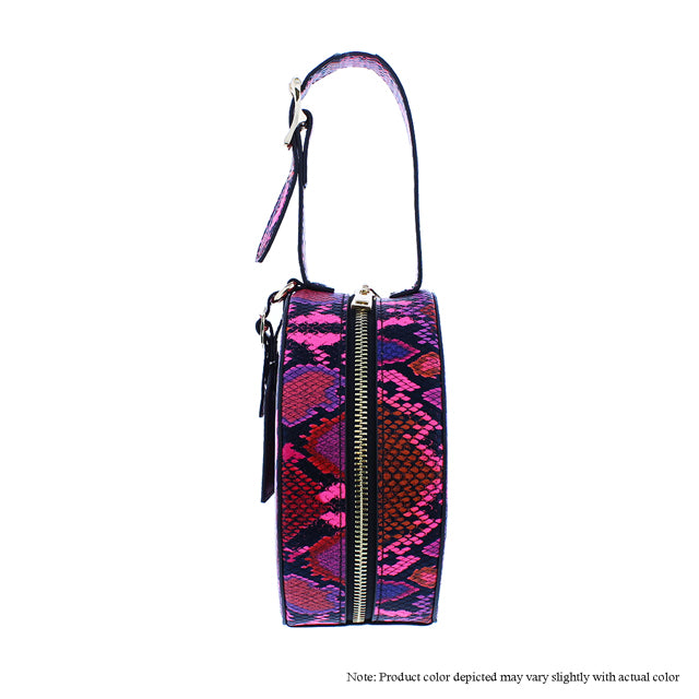 Pink Multi Color Snake Arm Candy Bag