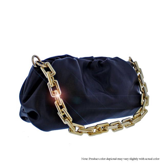 Scrunchy Chain Bag - Black