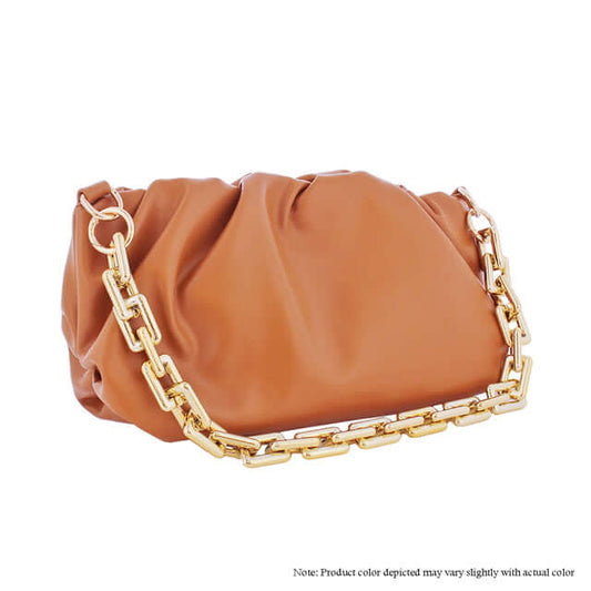 Scrunchy Chain Bag - Honey