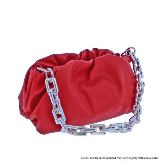 Scrunchy Chain Bag - Red