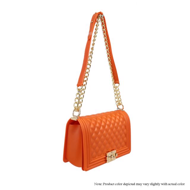 Jelly {Silicone} Shoulder Bag - Orange