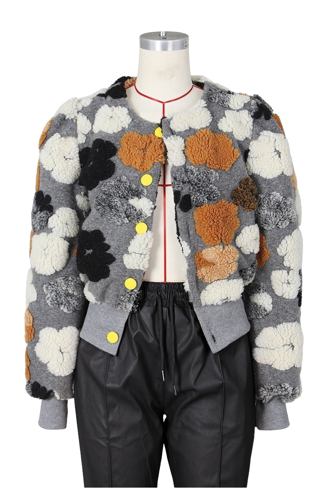 Flower Sweater Jacket